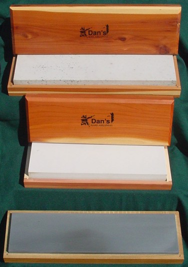Dan's Whetstone Black Hard Arkansas Ultra Fine Bench Stone Wooden Box (6  inch x 2 inch x 1/2 inch)